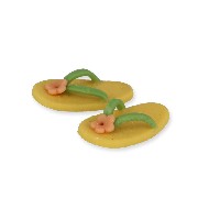 yellow flip-flops miniature 1:12
