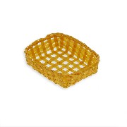 2 rectangular baskets miniature 1:12