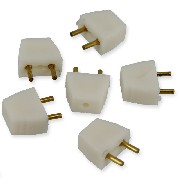 6 male plugs miniature 1:12