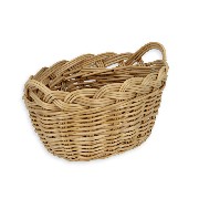 small laundry basket 5cm miniature 1:12