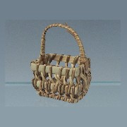rectangular laundry basket miniature 1:12