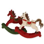 rocking horse wood miniature 1:12