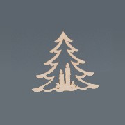 tree suspension with star miniature 1:12
