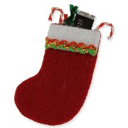x'mass boot red fabric miniature 1:12