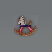 mini item wood rocking horse miniature 1:12