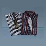 2 t-sirt w/necktie ass. miniature 1:12
