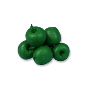 6 green apples miniature 1:12