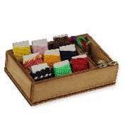 miniature: sewing box miniature 1:12