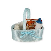 blue ribbon basket baby set miniature 1:12