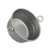 round zinc bassin miniature 1:12