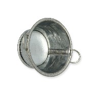 round zinc bassin miniature 1:12