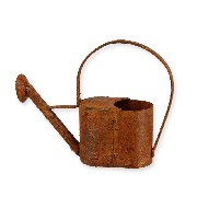 metal watering can rusted miniature 1:12