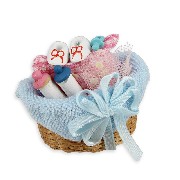 baby supply in basket Miniature 1:12