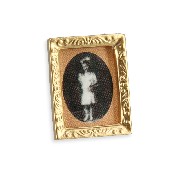 framed portrait - rectangular miniature 1:12