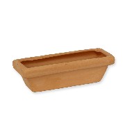 terra cotta flower pot empty miniature 1:12