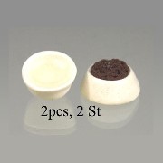 set of 2 pet food bowls miniature 1:12