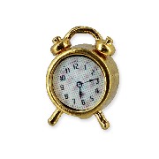 alarm clock brass miniature 1:12
