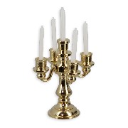 brass candelabra miniature 1:12