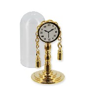 brass dome clock miniature 1:12