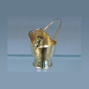 brass coal bucket miniature 1:12