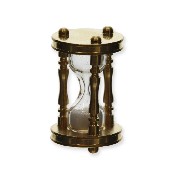 brass hourglass (working) miniature 1:12