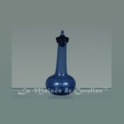glass pitcher blue miniature 1:12
