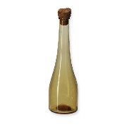 miniature: glass bottle yellow miniature 1:12