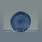 glass plate blue miniature 1:12
