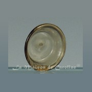 glass plate amber miniature 1:12