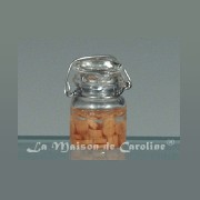 glass pickles carots miniature 1:12