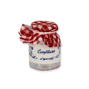 jam glass red cover miniature 1:12