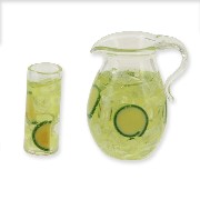 pitcher and glass of lemondaid miniature 1:12