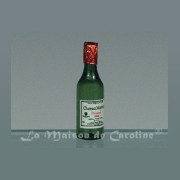 glass bottle red wine miniature 1:12