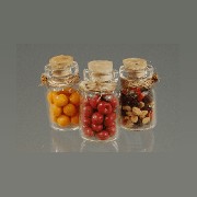 jar of preserved fruit, plums miniature 1:12