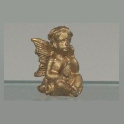 golden angel sitting miniature 1:12