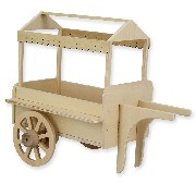 old cart (kit barewood) miniature 1:12