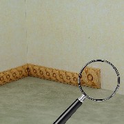 wooden decorative moulding miniature 1:12