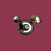 faucet shower silver - 1 set miniature 1:12