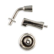 faucet shower silver - 1 set for dollhouses 1:12