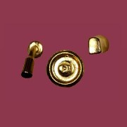 faucet shower gold - 1 set miniature 1:12