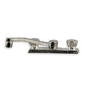 faucet kitchen sink silver - 1 set for dollhouses 1:12