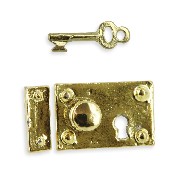 bos lock w/key for dollhouses 1:12