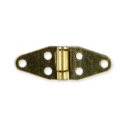 4 brass hinges 7x12mm miniature 1:12