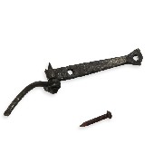 2 shutter hinges black iron for dollhouses 1:12