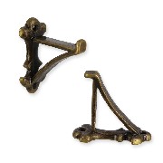 wall rack bracket pai w/4 nails miniature 1:12
