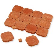 stone floor cab.provence 19x19mm,50pc miniature 1:12
