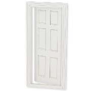 6 pannel door white for dollhouses 1:12