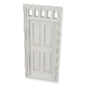 4 panel interior door with mullions white miniature 1:12