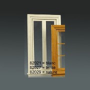 large working window white miniature 1:12