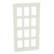 georgian window w/mullions white miniature 1:12